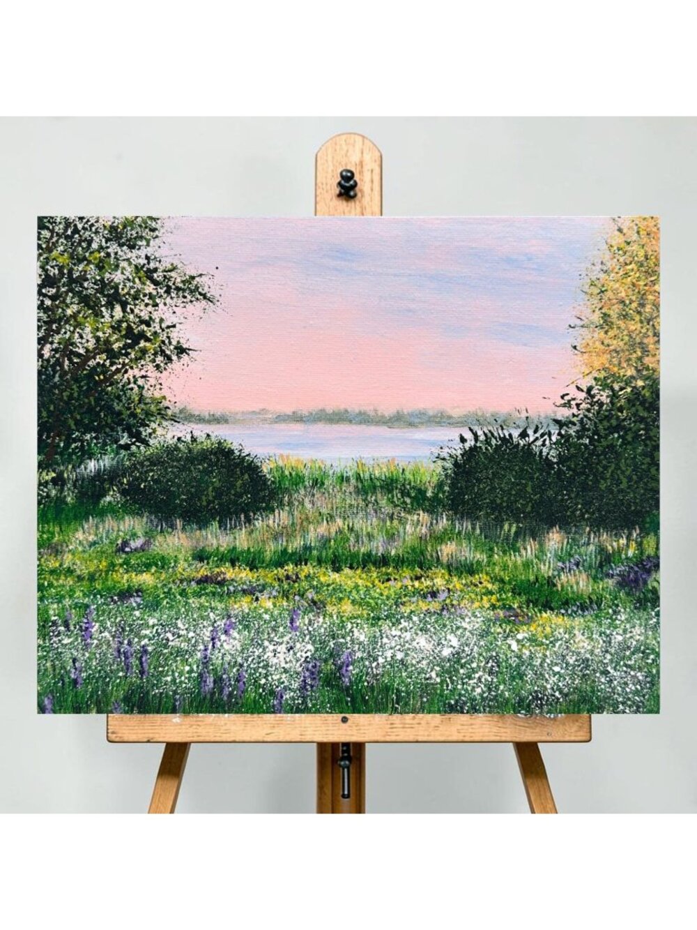 Break Of Dawn 8"x10" Original Acrylic Landscape Painting Nature Wall Art